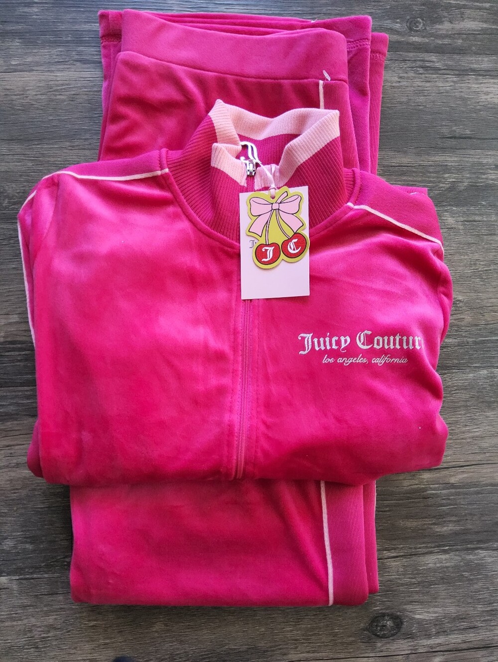 Juicy Couture Vixaen Pink Velour Tracksuit